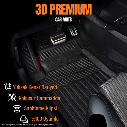 HONDA C-HR ARACA ÖZEL 3D PASPAS 2016 2017 2018 2019 2020 2021 2022 