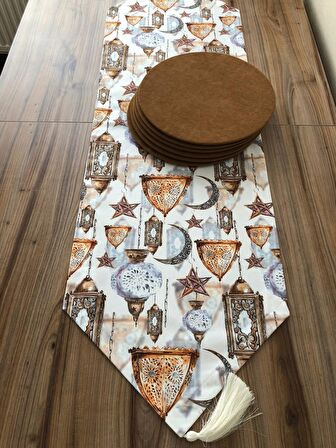 RAMAZAN DESENLİ RUNNER & SUPLA