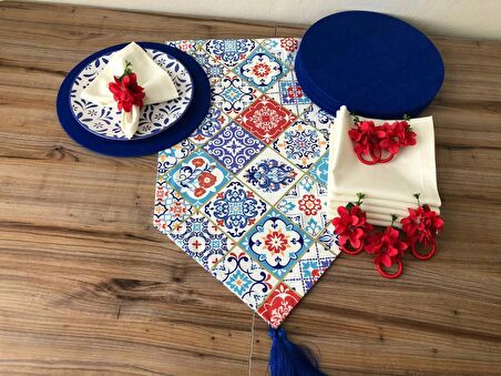 SOFRA SUNUM SETİ SERAMİK DESENLİ