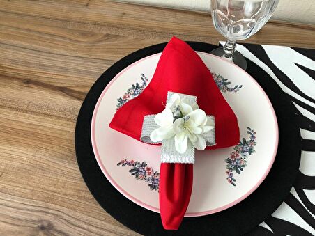 SOFRA SUNUM SETİ ZEBRA DESENLİ