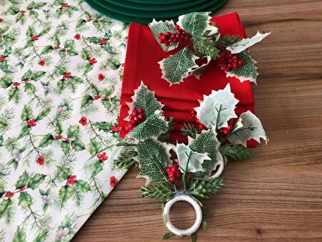 SOFRA SUNUM SETİ YEŞİL YAPRAK ARASI KOKİNA