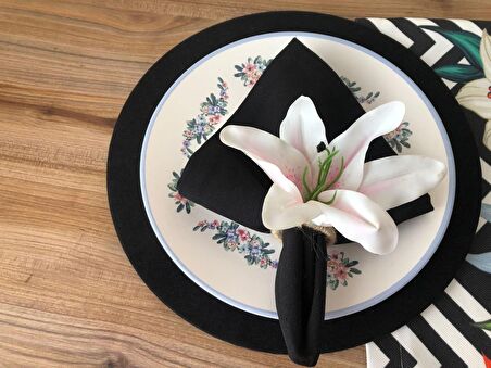 SOFRA SUNUM SETİ  LİLYUM DESENLİ