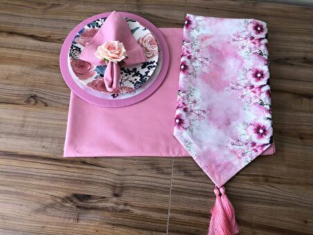 SOFRA SUNUM TAM SET GÜL DETAYLI