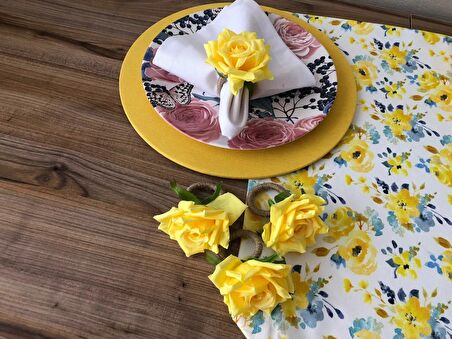 SOFRA SUNUM SETİ SARI GÜL