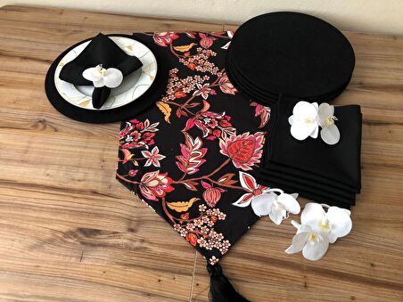 SOFRA SUNUM SETİ ÇİÇEK DESENLİ