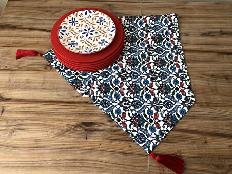 ÇİNİ DESENLİ RUNNER 01 & SUPLA