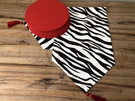 ZEBRA DESENLİ RUNNER & SUPLA