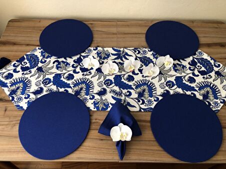 ÇİÇEKLİ BATİK DESENLİ SOFRA SUNUM SETİ