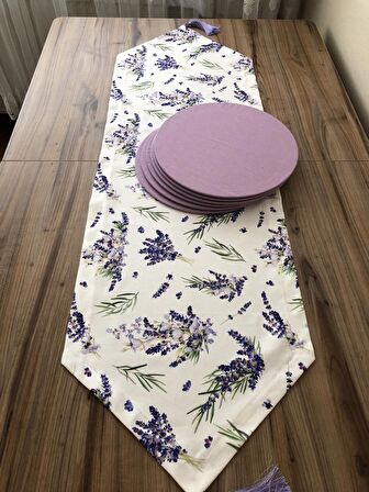 LAVANTA DESENLİ RUNNER & SUPLA