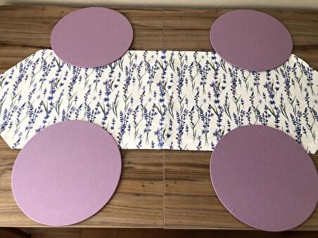 LAVANTA DESENLİ RUNNER & SUPLA