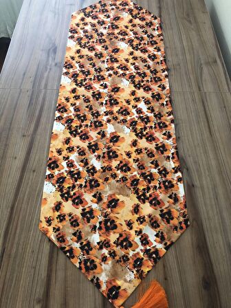 LEOPAR ÇİÇEK DESENLİ RUNNER