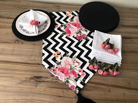 SOFRA SUNUM SETİ ÇİÇEK DESENLİ