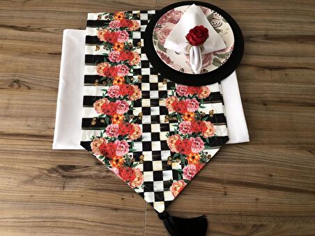 SOFRA SUNUM TAM SET GÜL DESENLİ