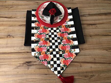 SOFRA SUNUM TAM SET GÜL DESENLİ