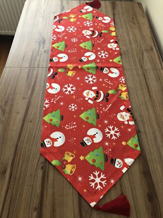 YILBAŞI RUNNER KARDAN ADAM DESENLİ