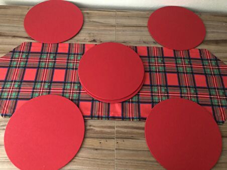 YILBAŞI EKOSE DESENLİ RUNNER & SUPLA