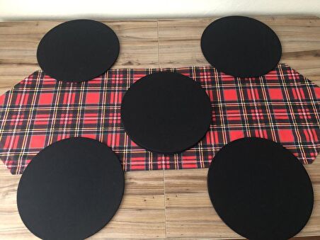 YILBAŞI EKOSE DESENLİ RUNNER & SUPLA