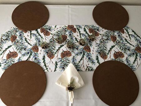 YILBAŞI SOFRA SUNUM SETİ KOZALAK DESENLİ