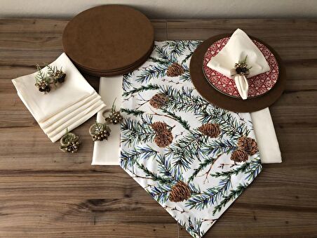 YILBAŞI SOFRA SUNUM SETİ KOZALAK DESENLİ