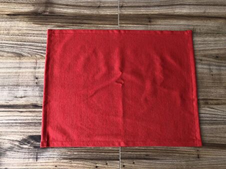 KIRMIZI AMERİKAN SERVİS (6 ADET )