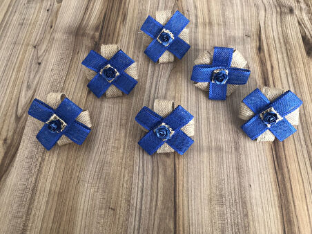 JÜT KURDELE DETAYLI PEÇETE HALKASI (6 ADET)