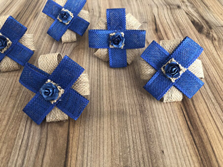 JÜT KURDELE DETAYLI PEÇETE HALKASI (6 ADET)