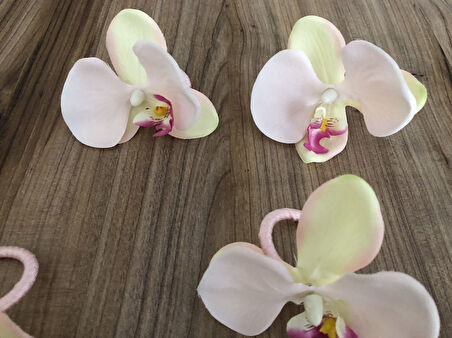 AÇIK PEMBE ORKİDE PEÇETE HALKASI (6  ADET )