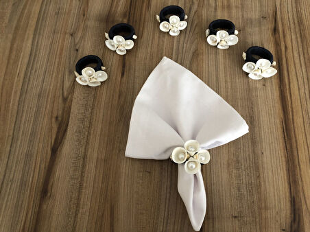 DENİZ KABUĞU PEÇETE HALKASI MODEL-1 ( 6 ADET)