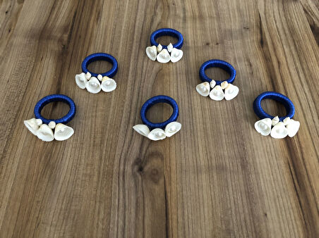 DENİZ KABUĞU PEÇETE HALKASI MODEL - 2 (6 ADET)