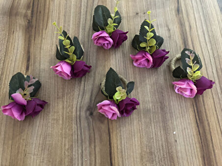 KÜÇÜK GÜL PEÇETE HALKASI (6 ADET)