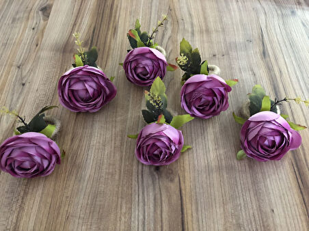 ŞAKAYIK GÜL PEÇETE HALKASI (6 ADET)