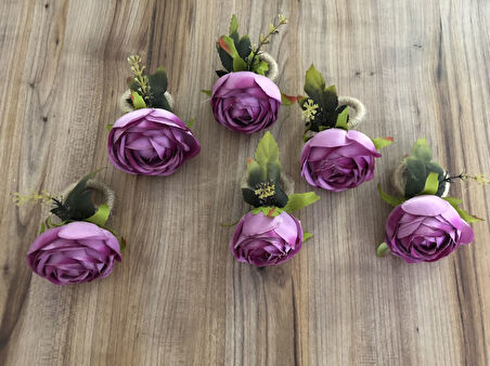 ŞAKAYIK GÜL PEÇETE HALKASI (6 ADET)