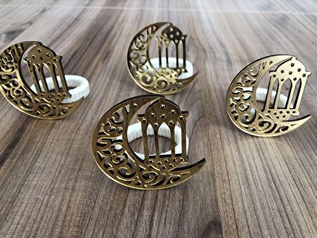 RAMAZAN ÖZEL PEÇETE HALKASI MODEL-2 (6 ADET)