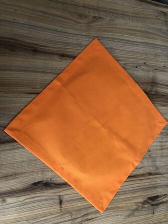TURUNCU KUMAŞ PEÇETESİ (6 ADET)  (40X40 CM)