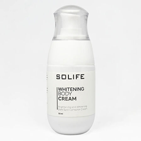 SOLIFE Whitening Body Cream Beyazlatıcı Vücut Kremi