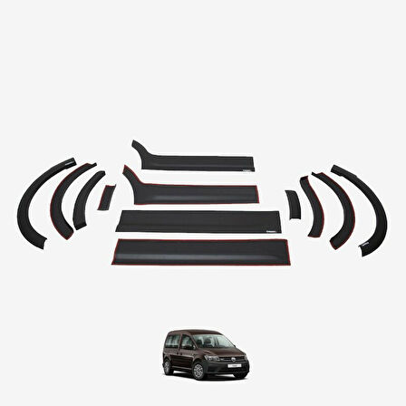 Volkswagen Caddy 2010-2015 Dodik Set 12 Parça Kısa Şase Sol Sürgü