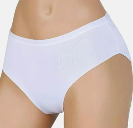 Kadın Lazer Kesim Iz Yapmaz Beli Lastikli Mikro Kadın Külot 3'lü Paket