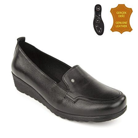 Muya Aster 6 Nokta Anatomik Kadın Ayakkabı Siyah