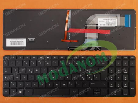 Hp Pavilion 15-p000 15-p100 15-p200 15-p300 15-P219NT 15-p251nt 15-p253nt Klavye Işıklı Türkçe Siyah