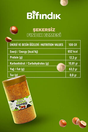 Doğal Şekersiz Fındık Ezmesi Diyabetik Ürün 1kg Katkısız Vegan Glutensiz Sürülebilir %100 Fındıklı