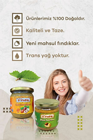 Doğal Ballı Fındık Ve Şekersiz Fındık Ezmesi Katkısız Kahvaltılık Atıştırmalık Sürülebilir 1.kalite