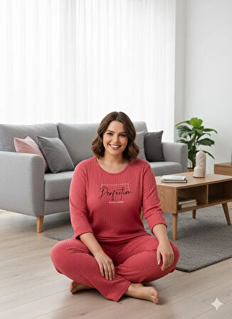 KADIN BÜYÜK BEDEN PİJAMA TAKIMI