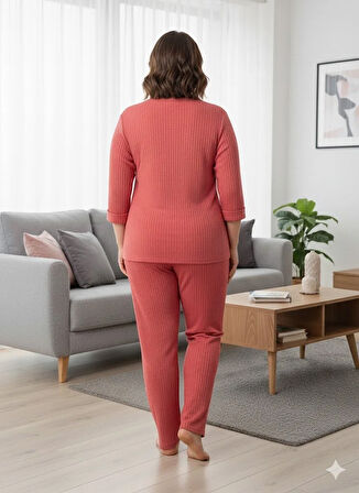 KADIN BÜYÜK BEDEN PİJAMA TAKIMI