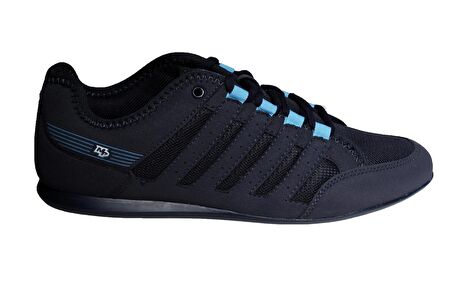 M.P Erkek Siyah Lacivert İnce Taban Fileli Sneaker Spor Yürüyüş Ayakkabısı