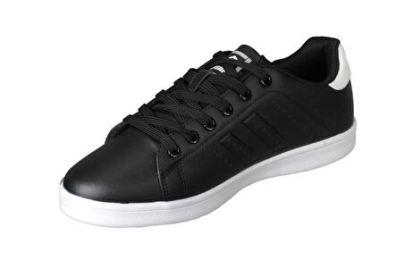 JUMP Erkek Siyah Tabanı Beyaz Comfort Taban Sneacers Düz Taban Spor Ayakkabı