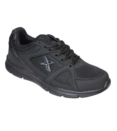 KİNETİX Siyah Fileli Yazlık Sneaker Spor Yürüyüş Ayakkabısı