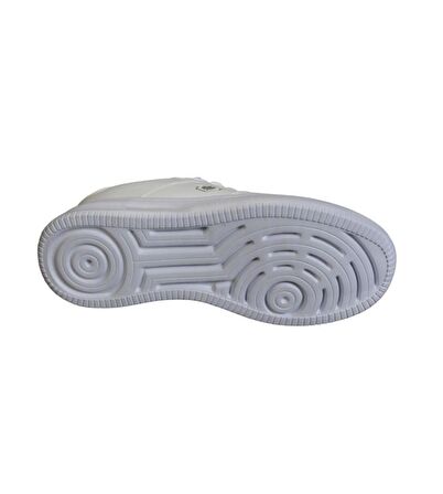 LUMBERJACK Erkek Beyaz Cilt Bağcıklı Düz Kalın Taban Sneaker Spor Ayakkabı