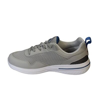 KİNETİX Erkek Siyah Gri Fileli Yazlık Sneaker Spor Yürüyüş Ayakkabısı