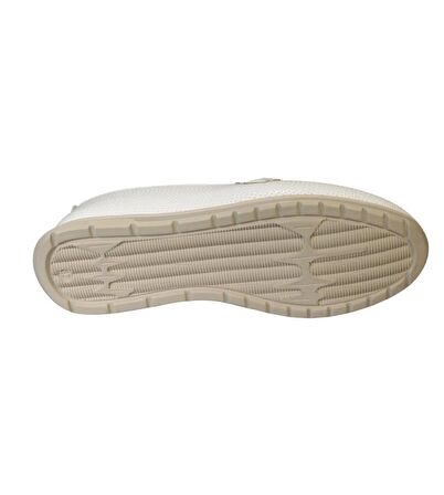 YAZKIŞ Beyaz Siyah Tokalı 4Nokta Comfort Makosen Anne Ayakkabısı