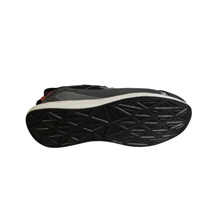 KİNETİX Erkek Siyah Gri Kırmızı Sneaker Spor Yürüyüş Ayakkabısı